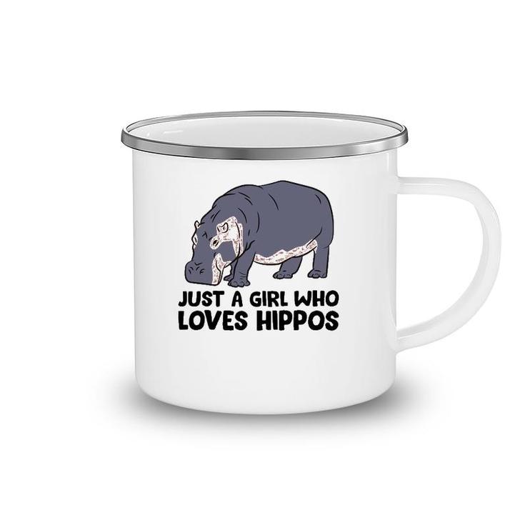 Hippo Girl Just A Girl Who Loves Hippos Camping Mug