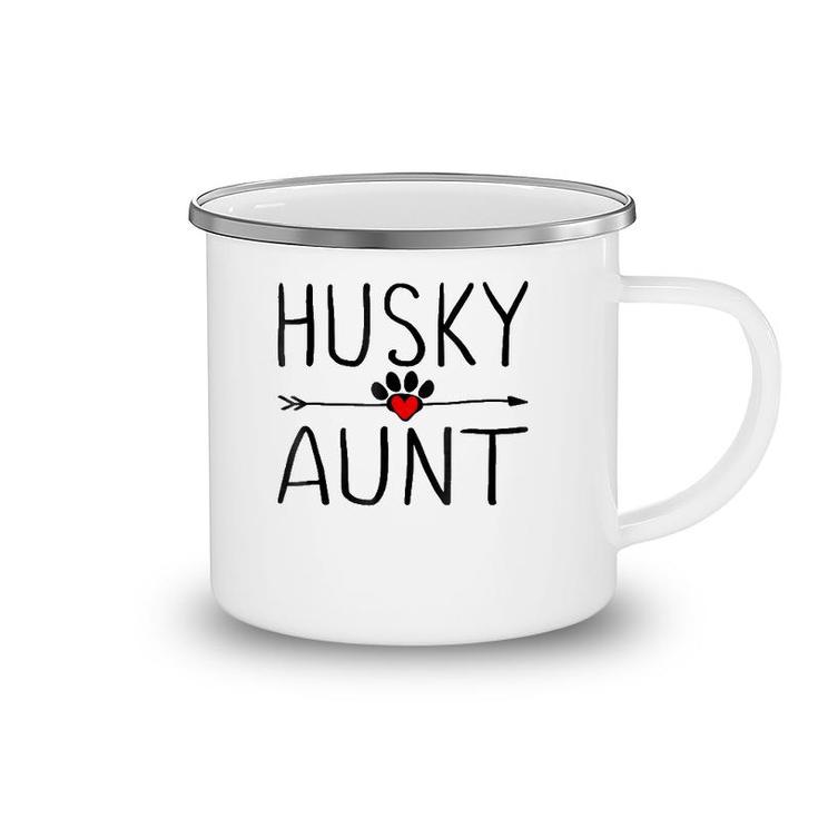 Husky Aunt Funny Dog Lover Auntie Gift For Mothers Day Camping Mug