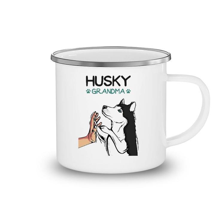 Husky Grandma Dog Mom Lover Women Camping Mug