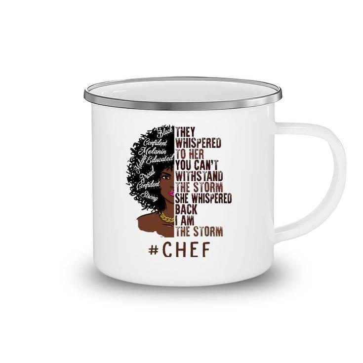 I Am The Storm Chef Apparel African American Women Camping Mug