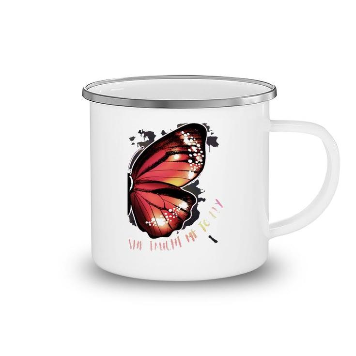 I Gave Her Wings She Taught Me To Fly Friend Couple  Camping Mug