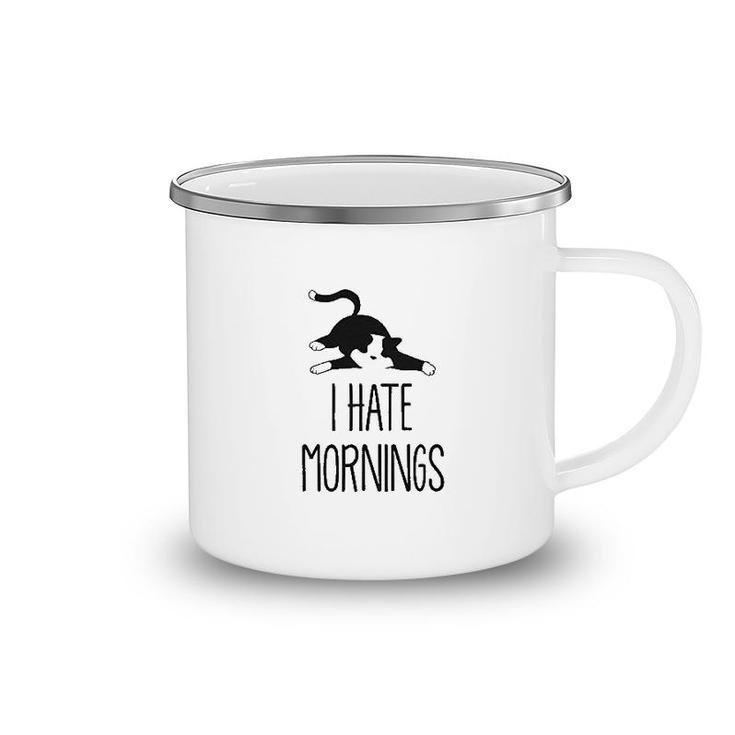 I Hate Mornings Lazy Funny Camping Mug
