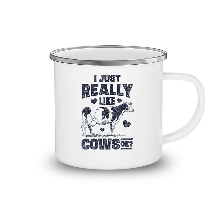 I Just Really Like Cows Ok Camping Mug