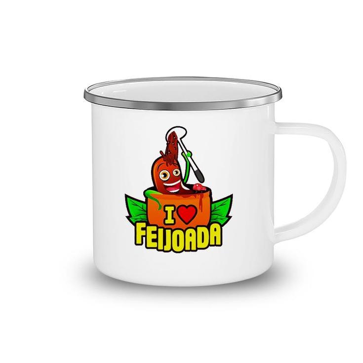 I Love Feijoada Lover Gift Camping Mug