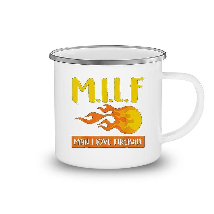 I Love Fireball   Gift Camping Mug
