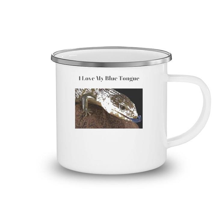 I Love My Blue Tongue Skink Camping Mug