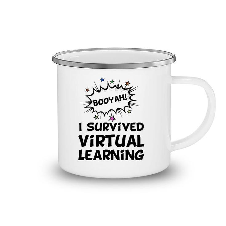 I Survived Virtual Learning End Of Year Remote Teacher Funny Camping Mug