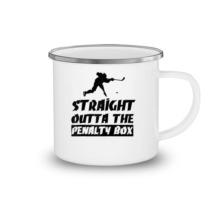 Ice Hockey Enforcer Penalty Box Raglan Baseball Tee Camping Mug