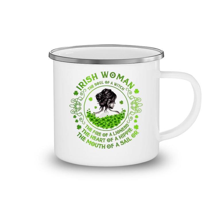 Irish Woman The Soul Of A Witch Camping Mug