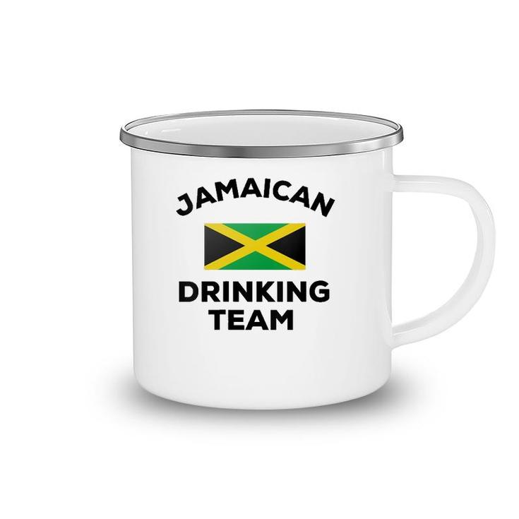 Jamaica Jamaican Drinking Team Funny Beer Flag Party Gift V-Neck Camping Mug