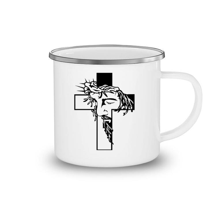 Jesus Cross Christian Religious Belief God Lovers Gift Camping Mug