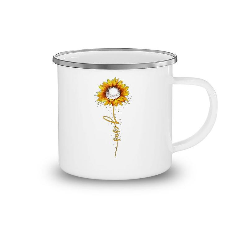 Jesus Sunflower Camping Mug