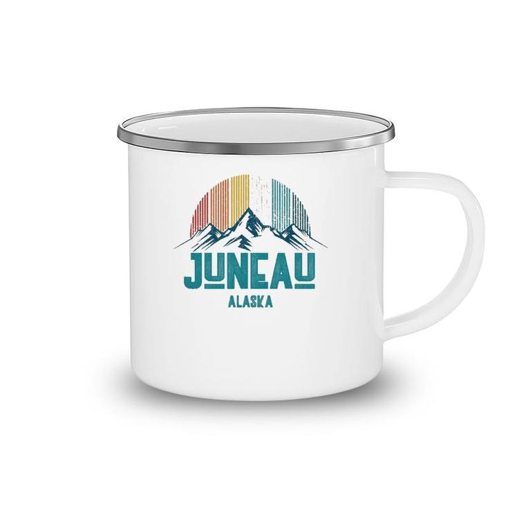 Juneau Alaska Vintage Mountains Nature Hiking Souvenir Gift Camping Mug