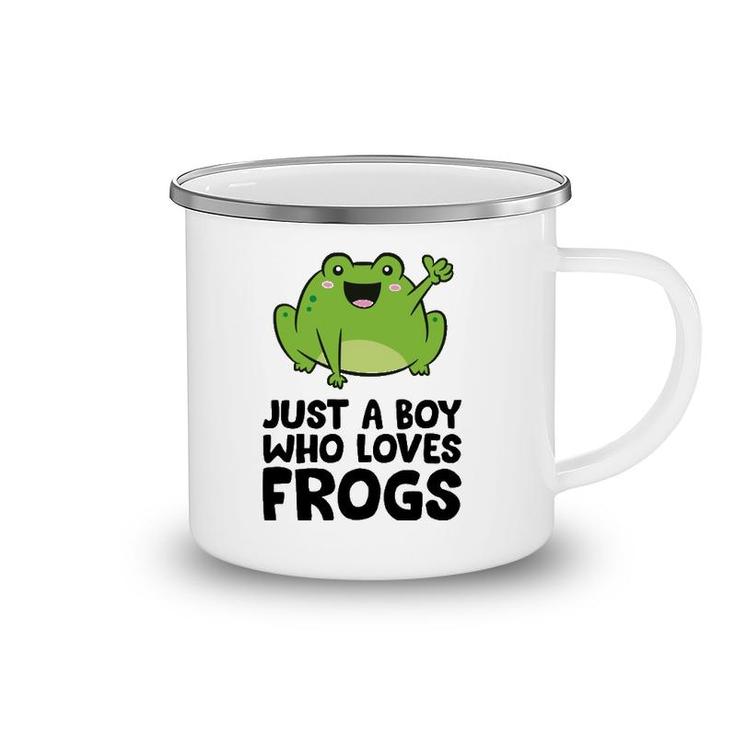 Just A Boy Who Loves Frogs  Camping Mug