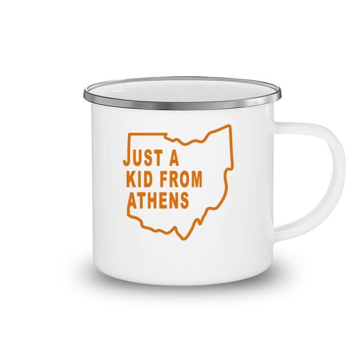 Just A Kid From Athens Ohio Cincinnati Joe Brr Tee Camping Mug