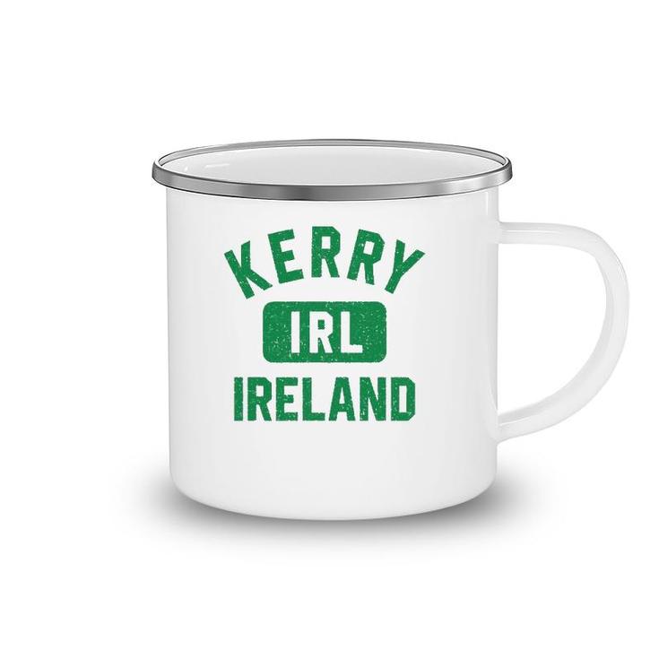 Kerry Ireland Irl Gym Style Distressed Green Print  Camping Mug
