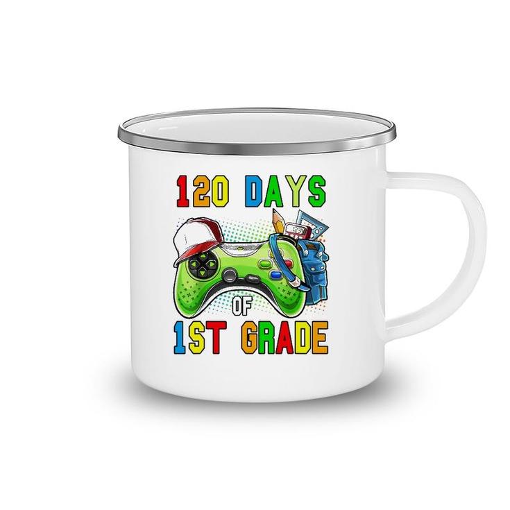 Kid 120 Days Of 1St Grade Level Unlocked 120 Days Of School Camping Mug