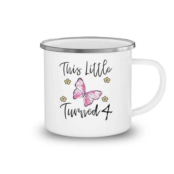 Kids Butterfly Themed Birthday Party Gift For A 4 Years Old Camping Mug