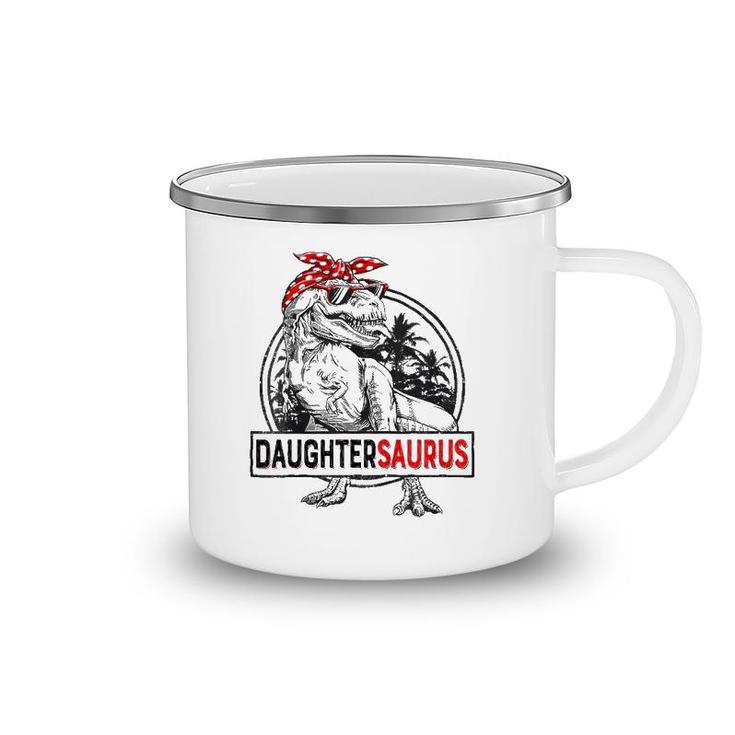 Kids Daughtersaurusrex Dinosaur Funny Mother's Day For Girl Camping Mug