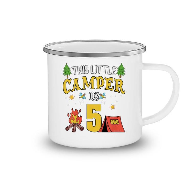 Kids Funny 5Th Camping Birthday Camper Lover 5 Year Old Gifts Camping Mug