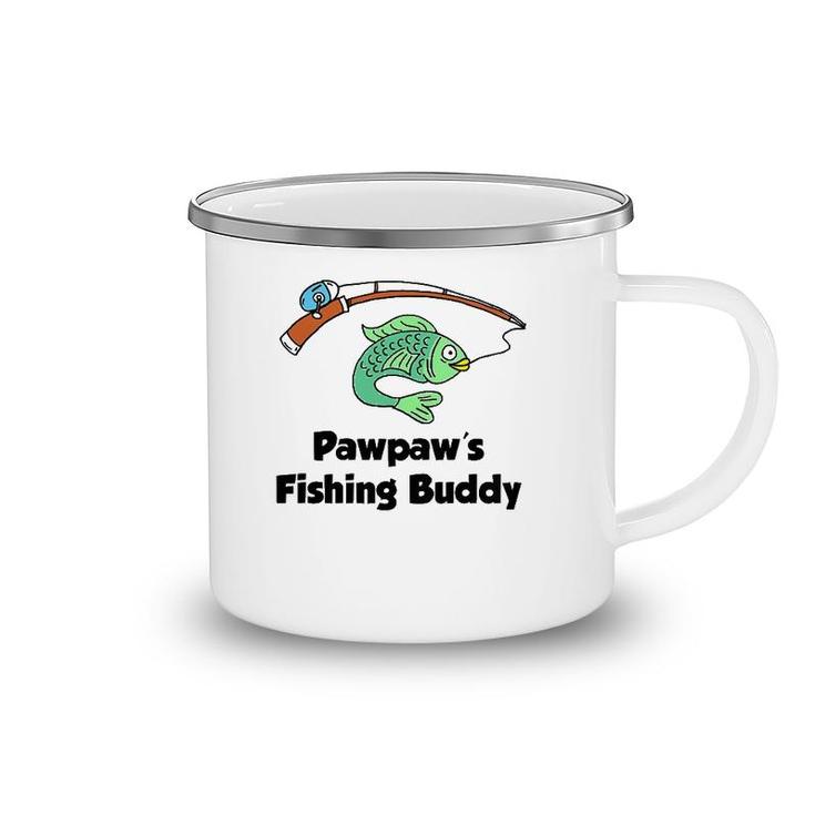 Kids Pawpaw's Fishing Buddy Grandson Or Granddaughter Fish Camping Mug