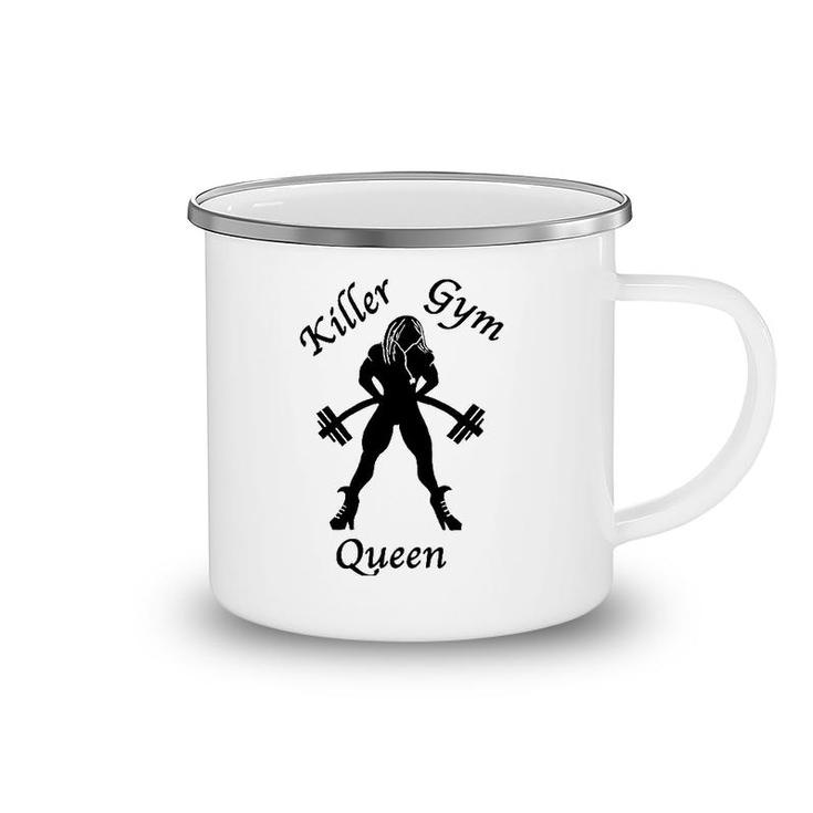 Killer Gym Queen Vintage Camping Mug
