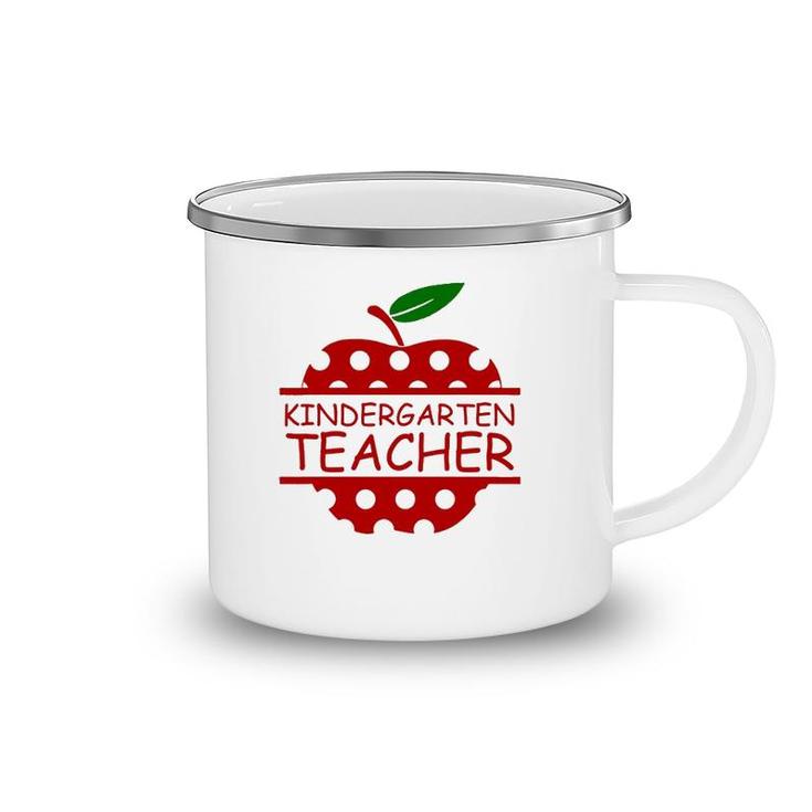 Kindergarten Teacher Teaching Lover Apple Camping Mug