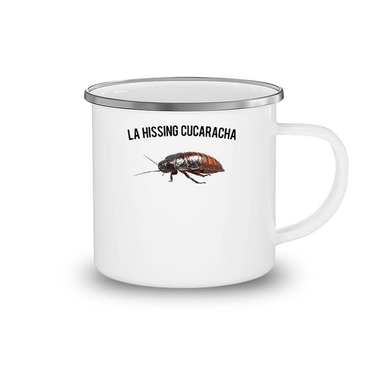 La Hissing Cucaracha, Giant Hissing Cockroach Design Camping Mug