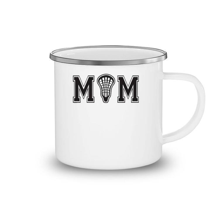 Lacrossefor Mom With Lax Stick Head Gift Camping Mug