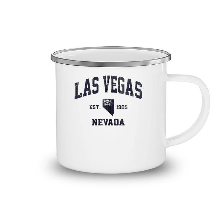 Las Vegas Nevada Nv Usa Vintage State Athletic Style Gift Zip Camping Mug