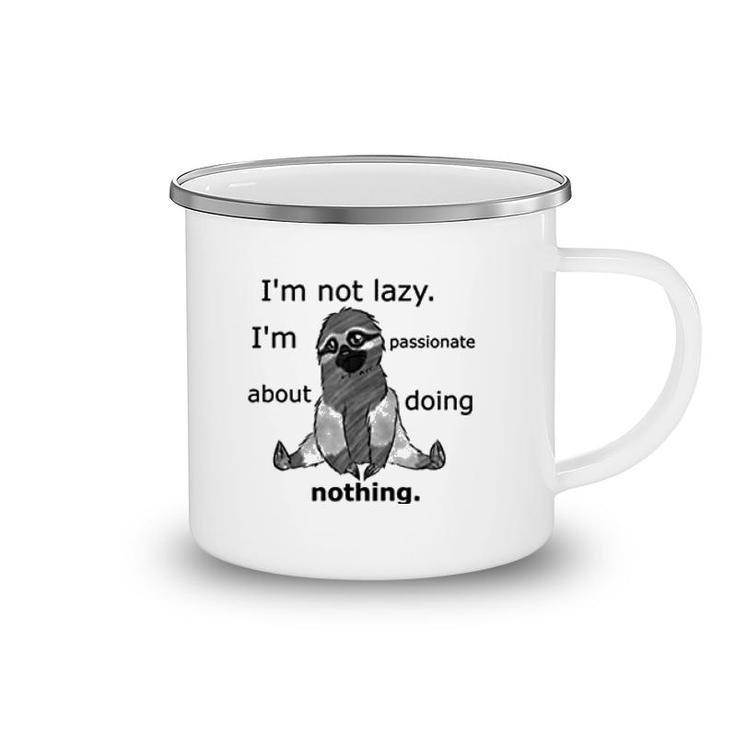 Lazy Sloth Camping Mug