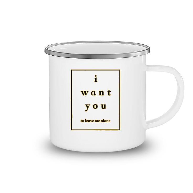Leave Me Alone Introvert Camping Mug
