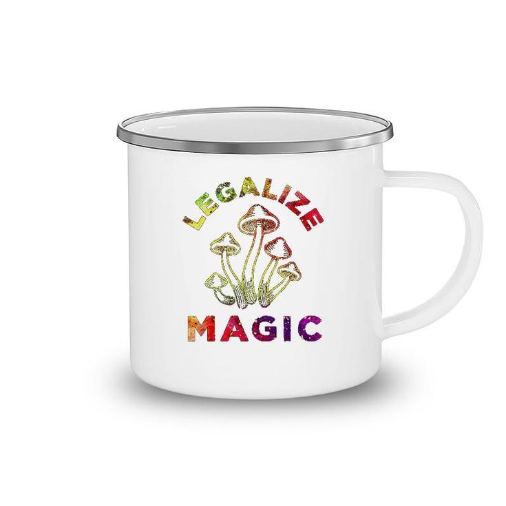 Legalize Magic Hippie Tie Dye Camping Mug