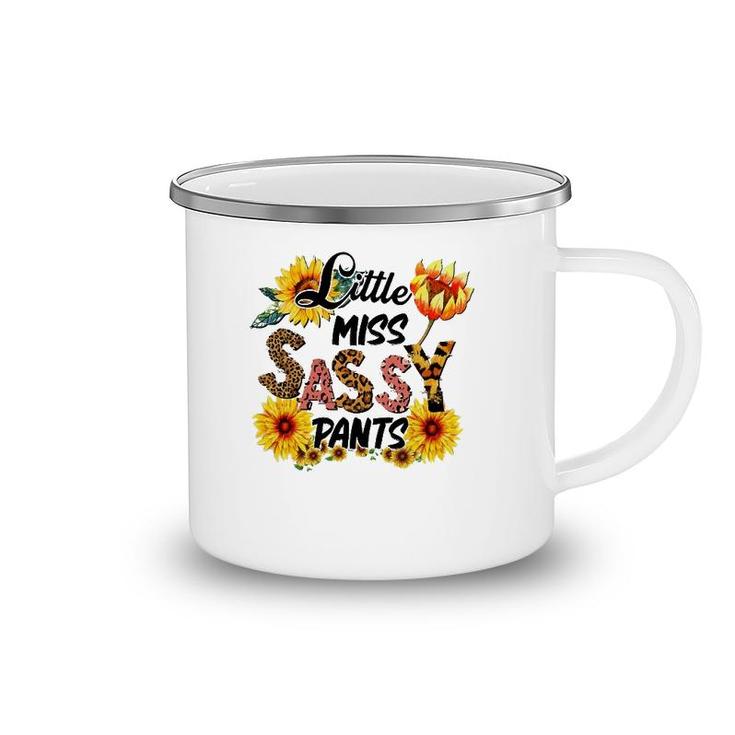 Little Miss Sassy Pants Cowhide Sunflower Leopard Western Camping Mug