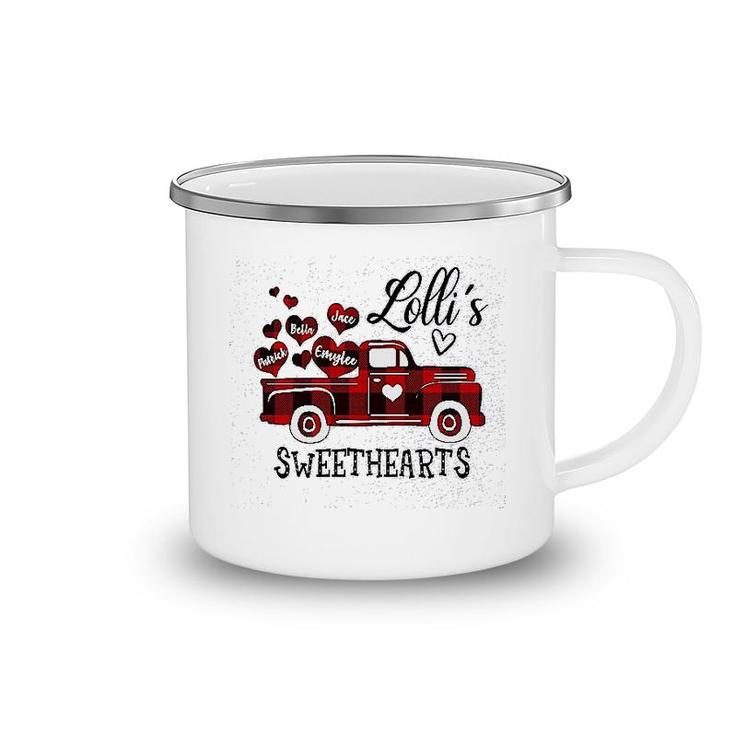 Lollis Red Truck Sweethearts Camping Mug