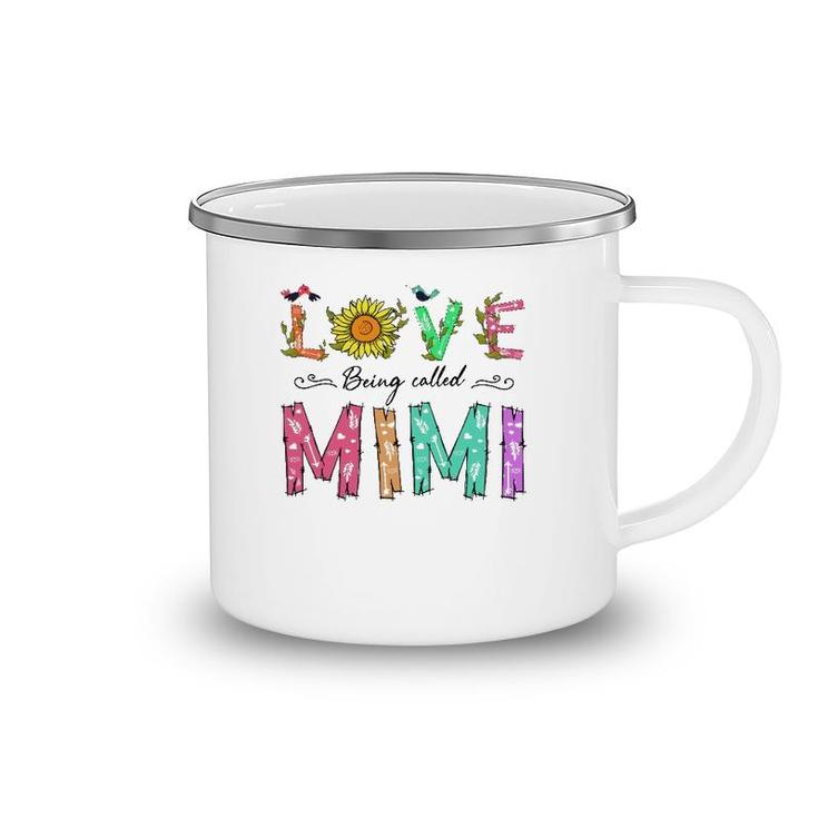 Love Being Called Mimi Sunflower Gift Grandmother Camping Mug