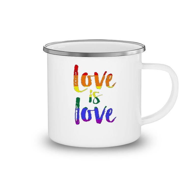 Love Is Love Colorful Camping Mug