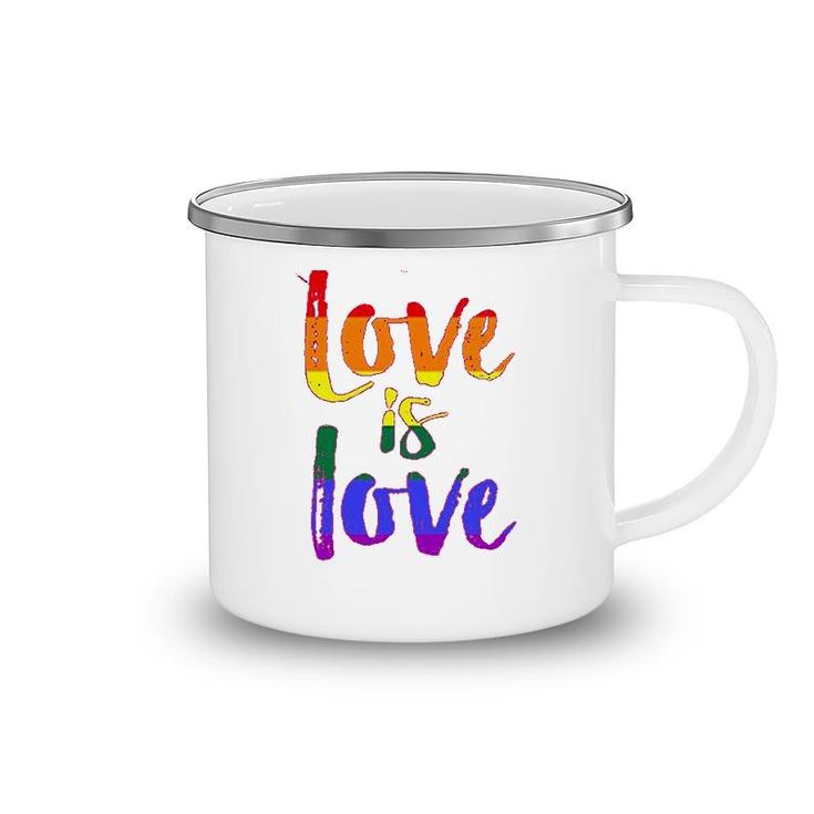 Love Is Love Lgbt Pride Camping Mug
