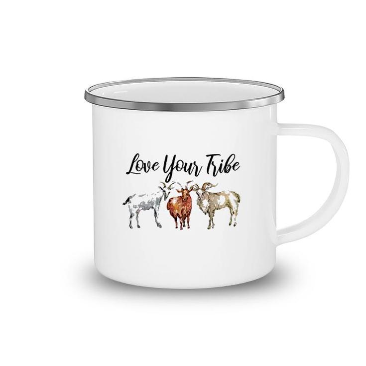 Love Your Tribe Gift For Farmer Camping Mug