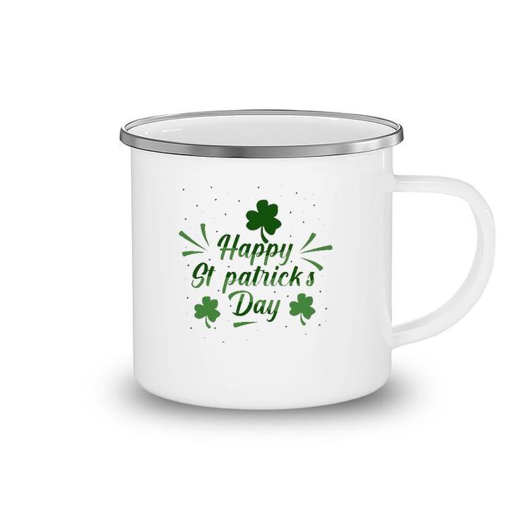 Lucky Shamrock Gift St Patrick's Day Camping Mug