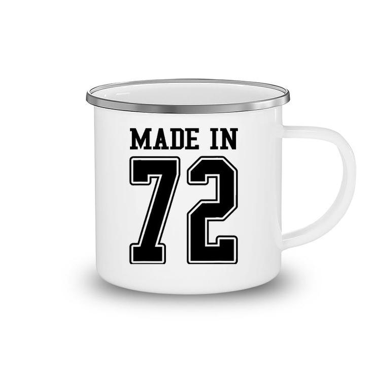 Made In 72 1972 Sports Fan Jersey Camping Mug