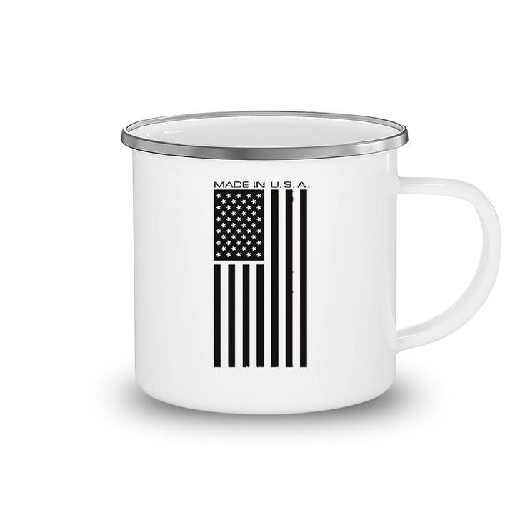Made Usa Flag Print Camping Mug