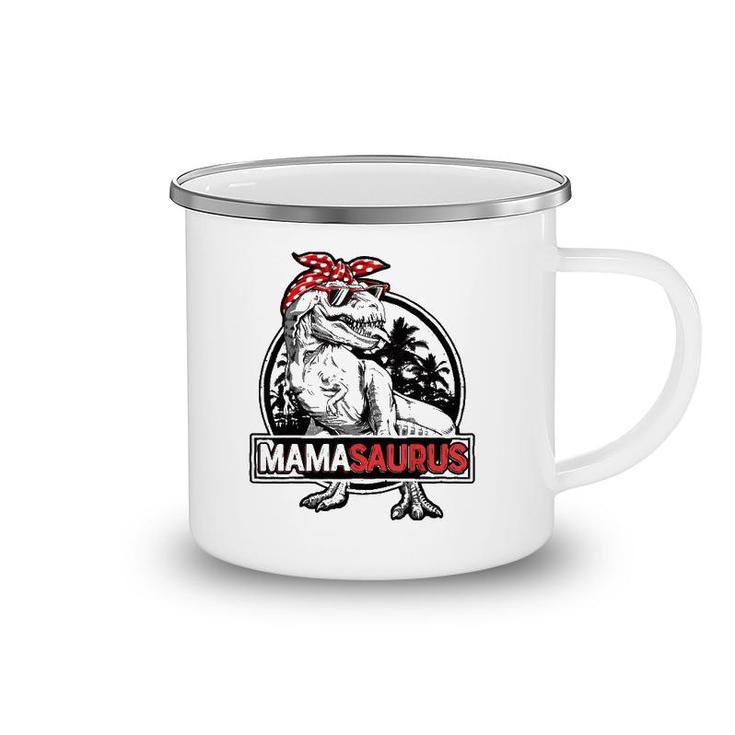Mamasaurusrex Dinosaur Funny Mama Saurus Family Matching  Camping Mug