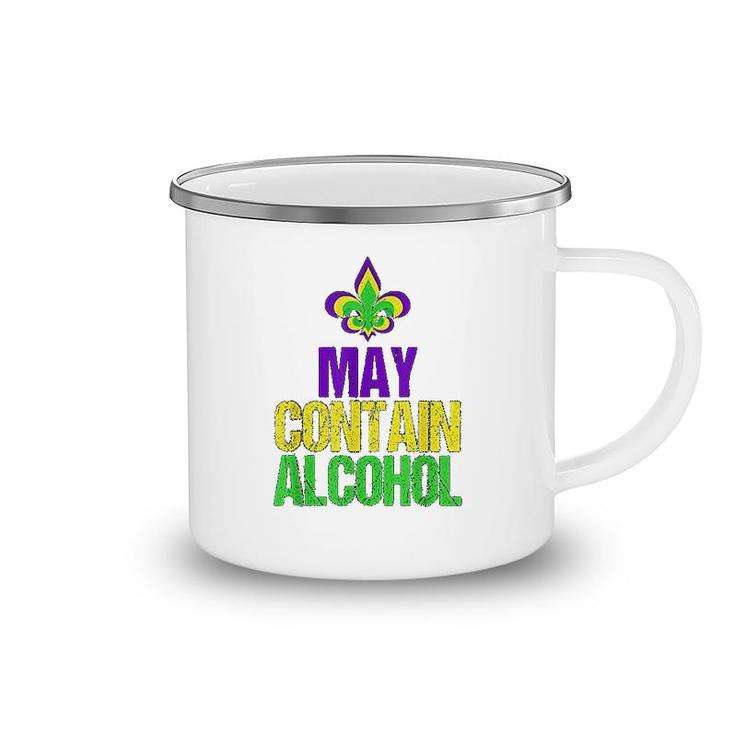 May Contain Funny Mardi Gras Camping Mug