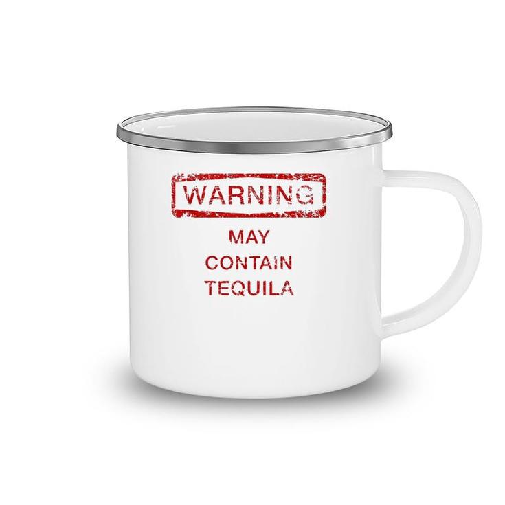 May Contain Tequila  Funny Cute Gift Cinco De Mayo  Camping Mug