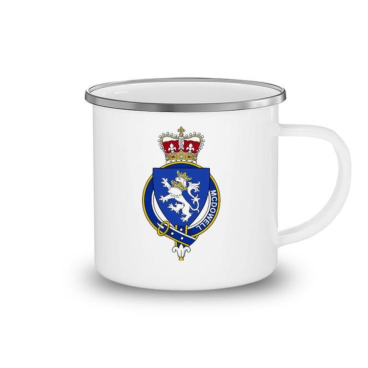 Mcdowell Coat Of Arms - Family Crest Camping Mug