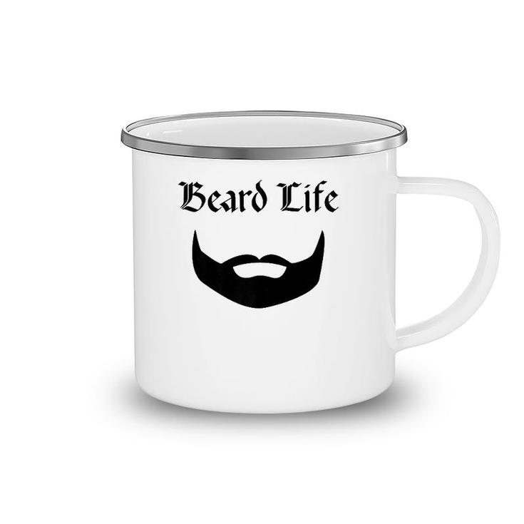 Mens Men's Beard Life Gift Camping Mug