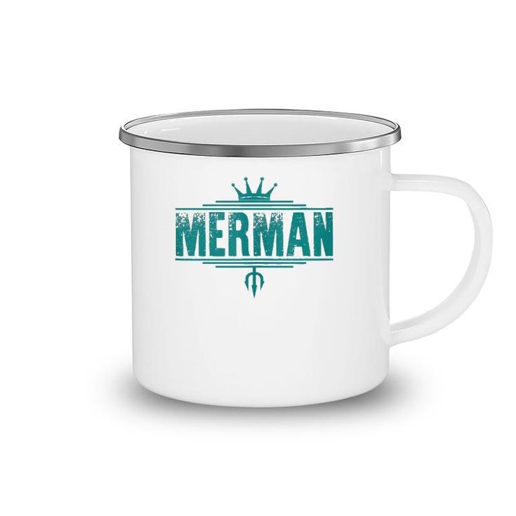 Merman - Easy Men's Halloween Costume - Mermaid  Camping Mug