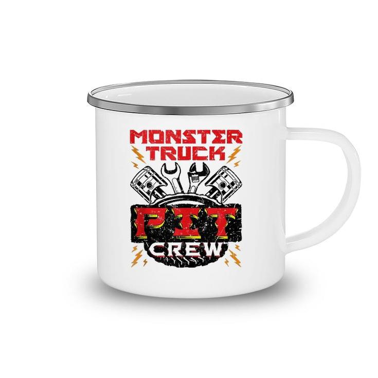 Monster Truck Pit Crew Men Boys Jam Rally Camping Mug