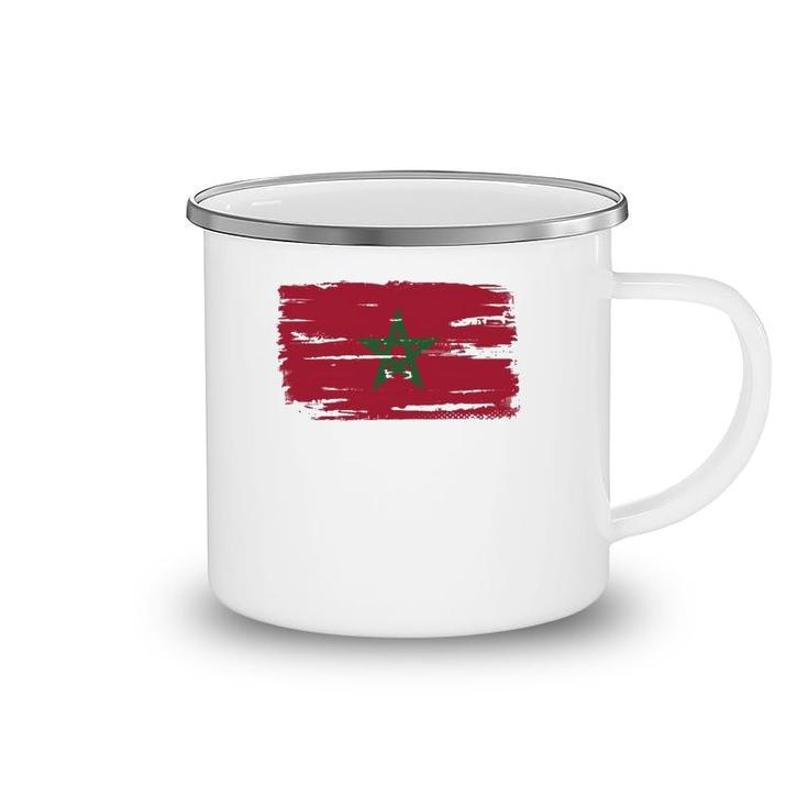 Morocco Moroccan Flag Camping Mug